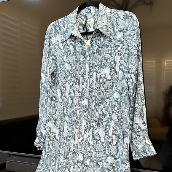 Zadig & Voltaire Rougi Silk Dress Blue - Picture 4 of 12